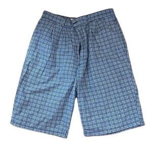 Palmetto Gray Gingham Plaid Shorts 10 Grey Black White Retro Unisex Classic